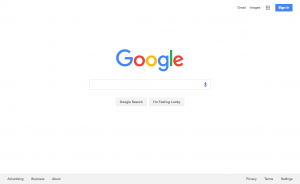 google homepage